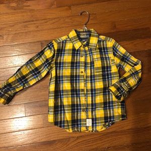 4 for $20 / Carter’s Boys Yellow Plaid Button Front Shirt 4T